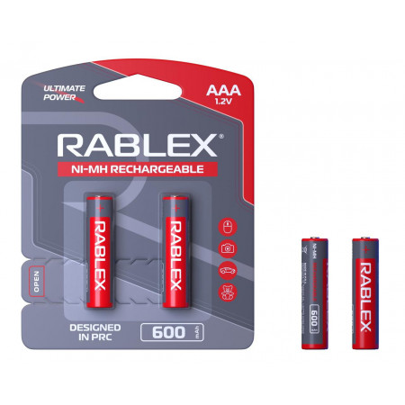 Акумулятор Rablex HR3/AAA Ni-MH 600mAh 1.2V 1 шт.