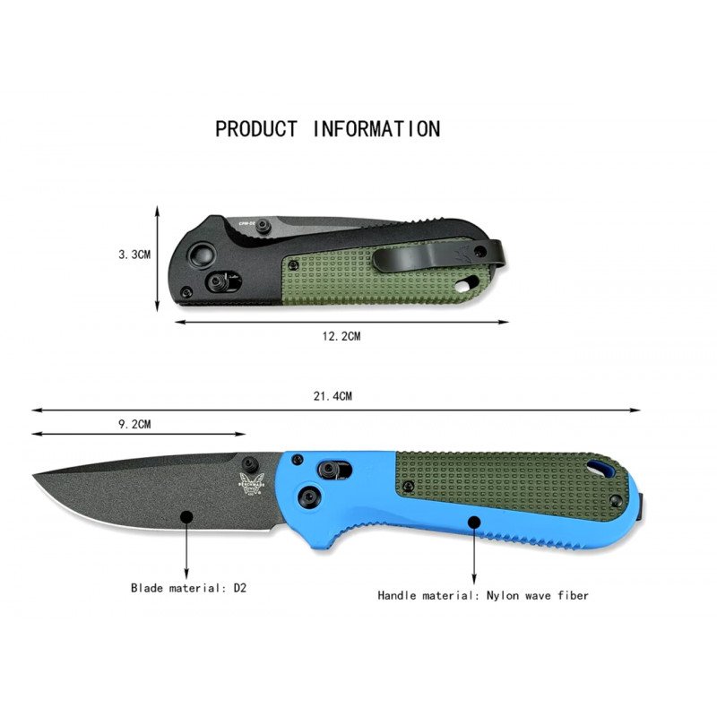 Нож складной Benchmade 430BK, 452 Синий