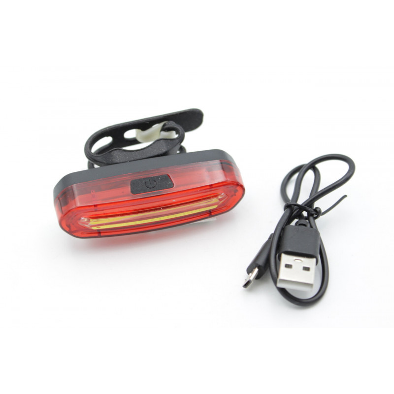 Велосипедний задній ліхтар мигалка акумуляторний PL-B20B, AQY-096 microUSB