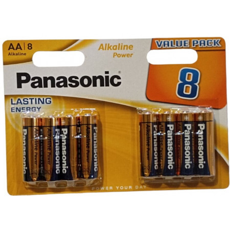 Батарейка Panasonic LR6, AA, Alkaline, 8 штук