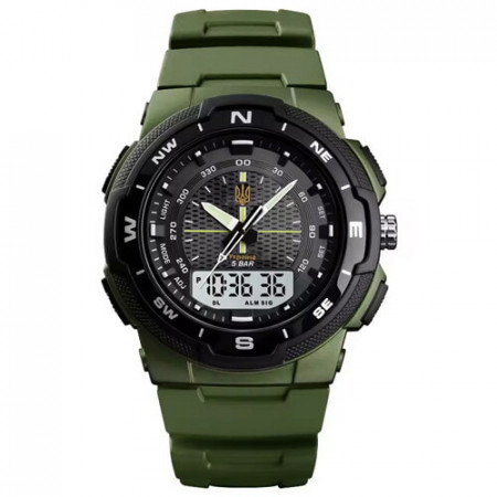Часы наручные SKMEI 4541/1454AG, ARMY GREEN, UKRAINE, 10626