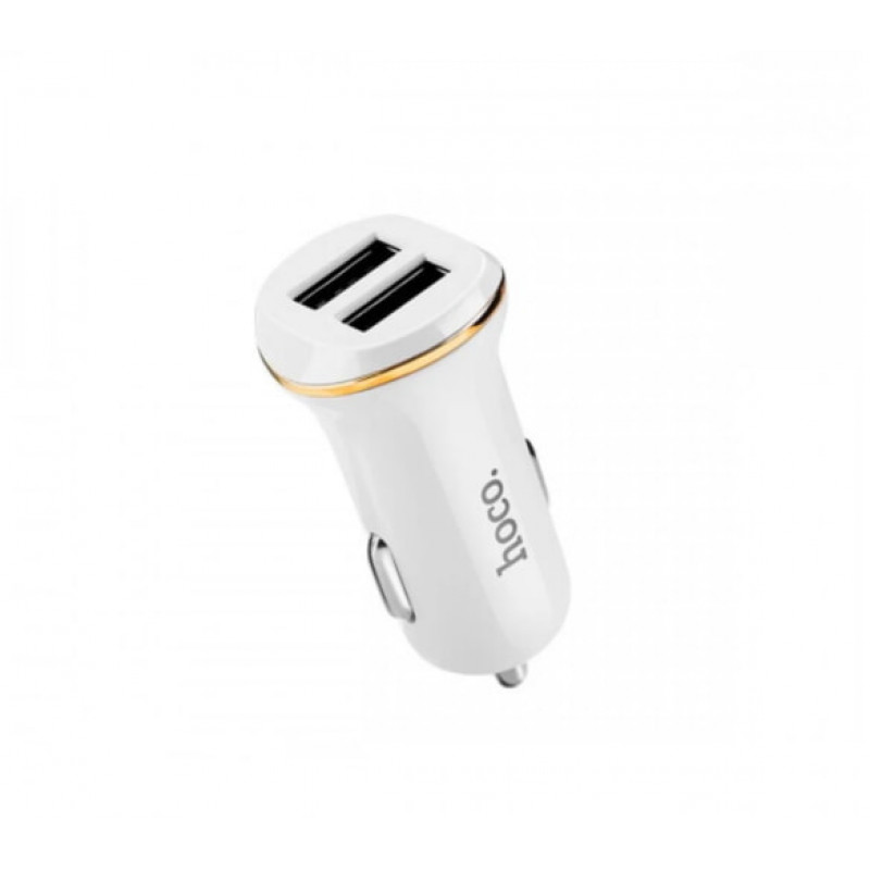 Автомобільний зарядний пристрій USB x 2 Hoco Z1 / 2.1A 11W / 7088