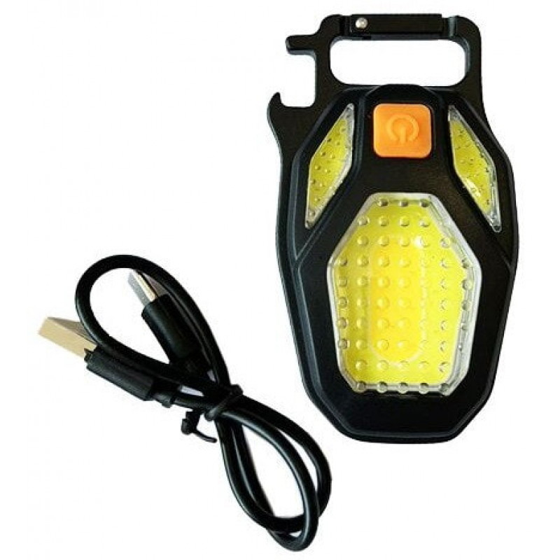 Ліхтар для кемпінгу LL-203-COB, білий, жовтий, червоний, type-c, індикатор, магніт, карабін