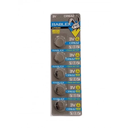 Батарейки-Таблетки Rablex CR1632/3V блистер 5шт.