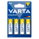Батарейка Varta LR6/AA Energy 4шт/ Alkaline