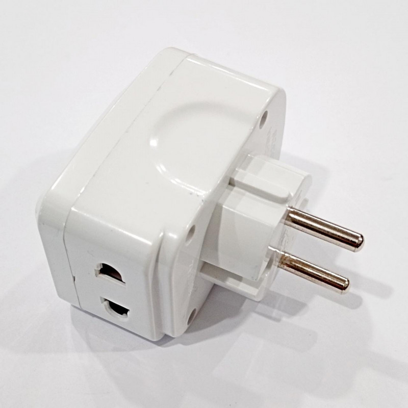 Универсальный адаптер 2в1, переходник+зарядка USB  / NK-823/ 7043