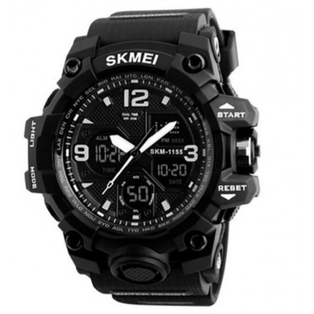 Часы наручные SKMEI 1155BBK, BLACK, 6025