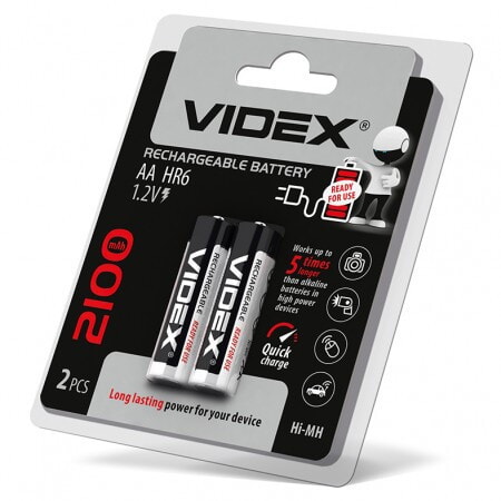 Акумулятор VIDEX HR6 AA Ni-MH 2100mAh 1.2V 1 шт.