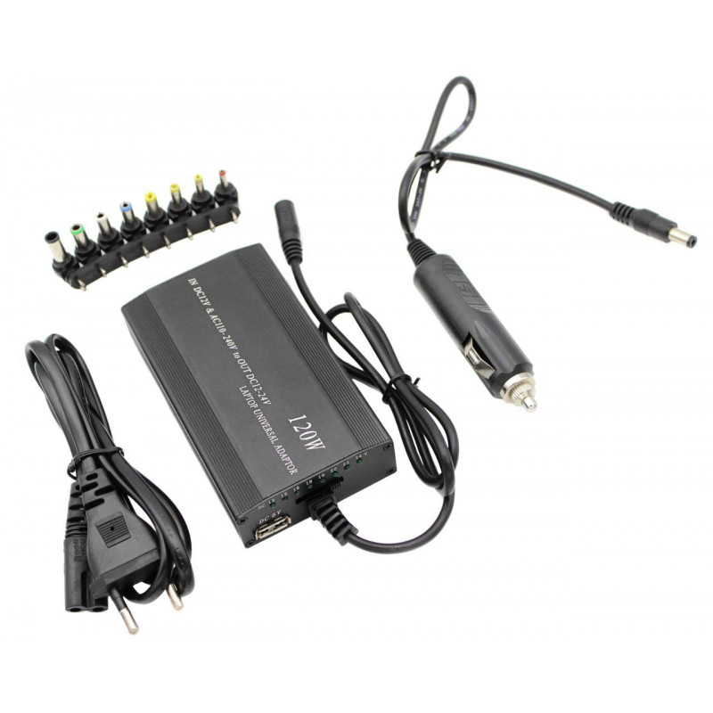 Универсальное зарядное устройство для ноутбуков DC9-15V/12V- 220V, 0302