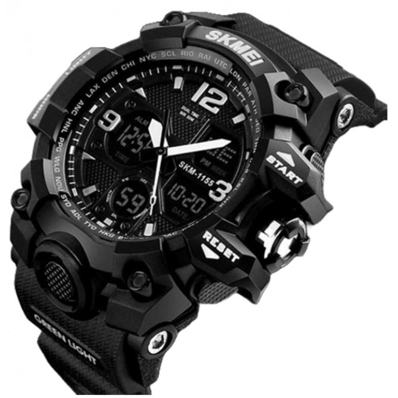 Часы наручные SKMEI 1155BBK, BLACK, 6025
