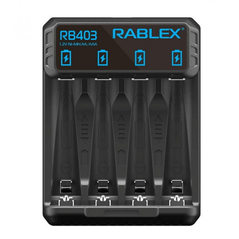 Зарядний пристрій Rablex RB403 на 4 AA/AAA R3/R6 1.2V