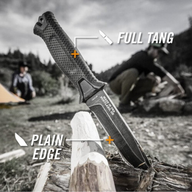 Ніж мисливський Bear Grylls Gerber ЧОРНИЙ 539-5 / 25см / 11см