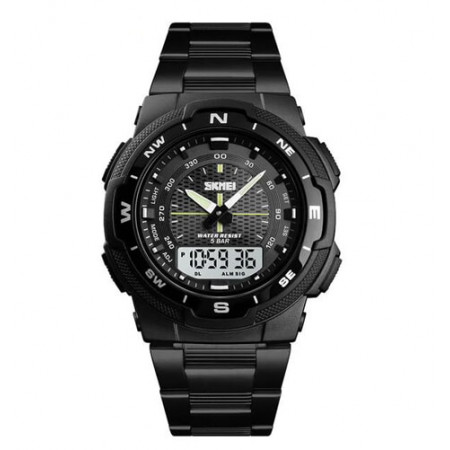 Часы наручные SKMEI 1370BKWT , BLACK/WHITE, 10241