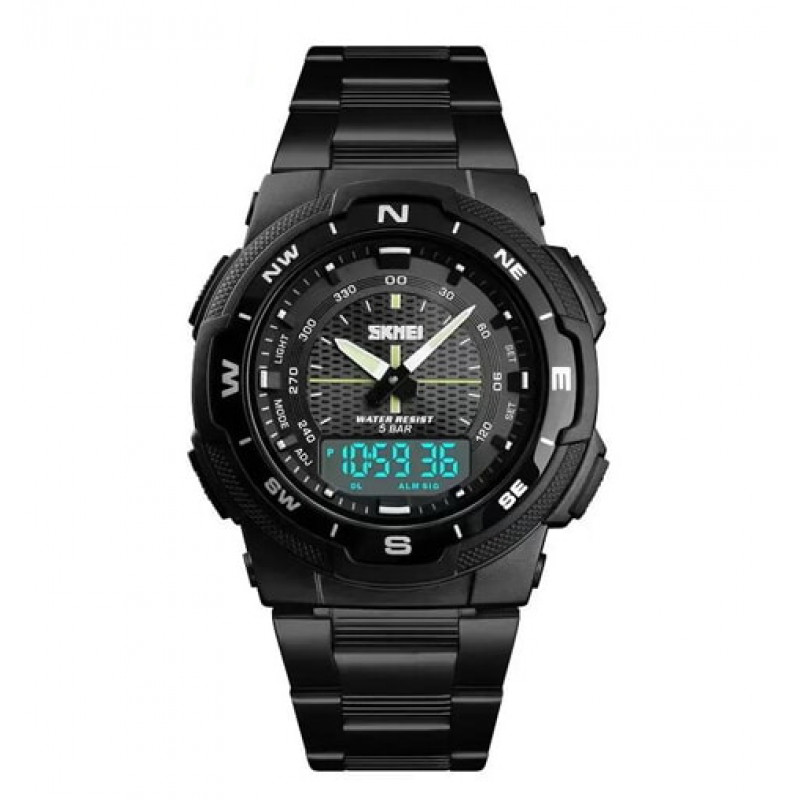 Часы наручные SKMEI 1370BKWT , BLACK/WHITE, 10241