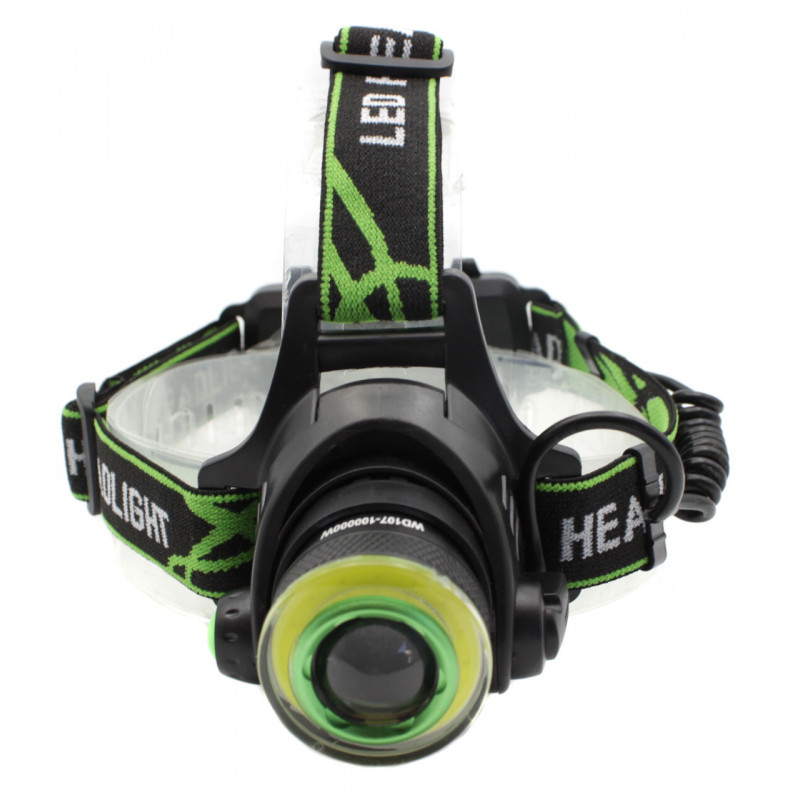 Налобный фонарь PL107, BL-T106-T6, 2х18650, ЗУ microUSB, T6+Cob, Zoom