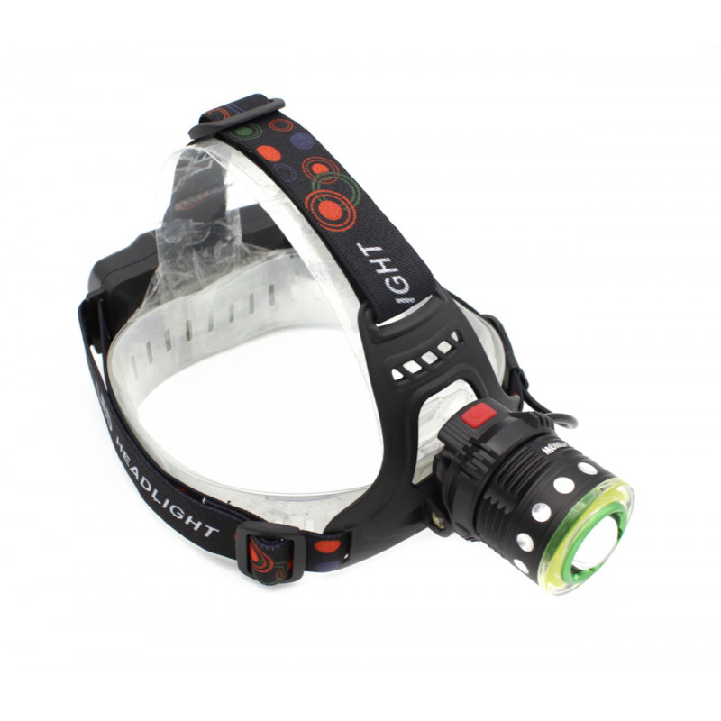 Налобный фонарь PL120, RB120, ЗУ microUSB, T6+Cob, Zoom