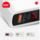 СЗУ Мережева зарядна пристрій PD PKG034, 2*USB, QC3.0, 25W, LED