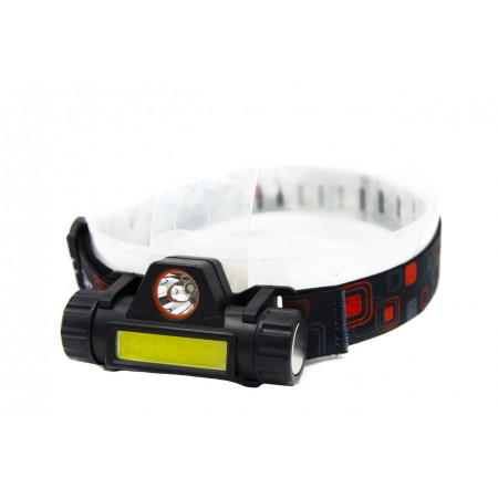 Налобный фонарь Bailong BL-8101, PL142, BL-872, Акк., LED+COB, MicroUSB, 7726