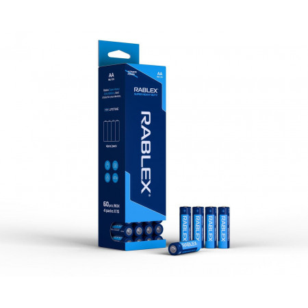 Батарейка Rablex R6 AA Super Heavy Duty сольова (60 шт в пачці)