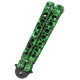 Нож бабочка Тренировочная Skall 301-4 Green