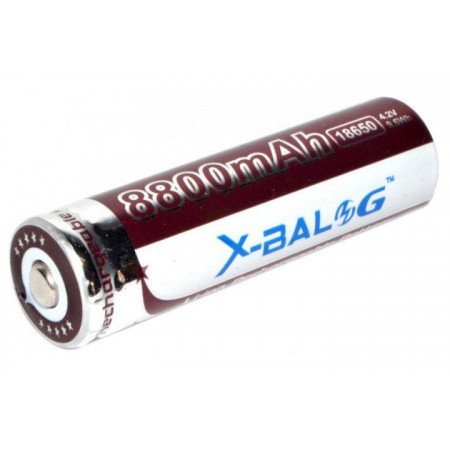 Акумулятор X-Balog 18650 Li-ion 8800mAh 4.2V (BROWN) реальна ємність менше/ 2430