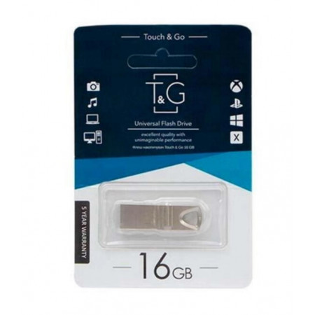USB флеш накопитель T&G 16GB/ TG117BK-16GBBK (Гарантия 3года)