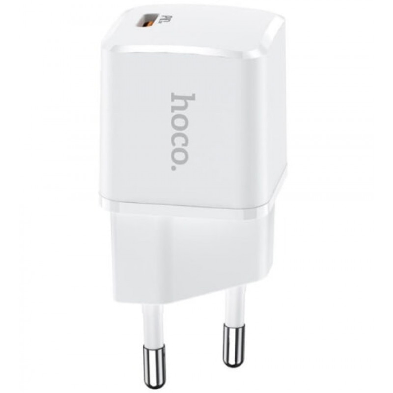 СЗУ Сетевое Зарядное Устройство Hoco N10, быстрая зарядка 20W, Type-C - Lightning