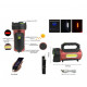 Ручной фонарь T93-LED+COB, Белый, Красный, powerbank, Li-Ion аккум., солн., батарея, ЗУmicroUSB,