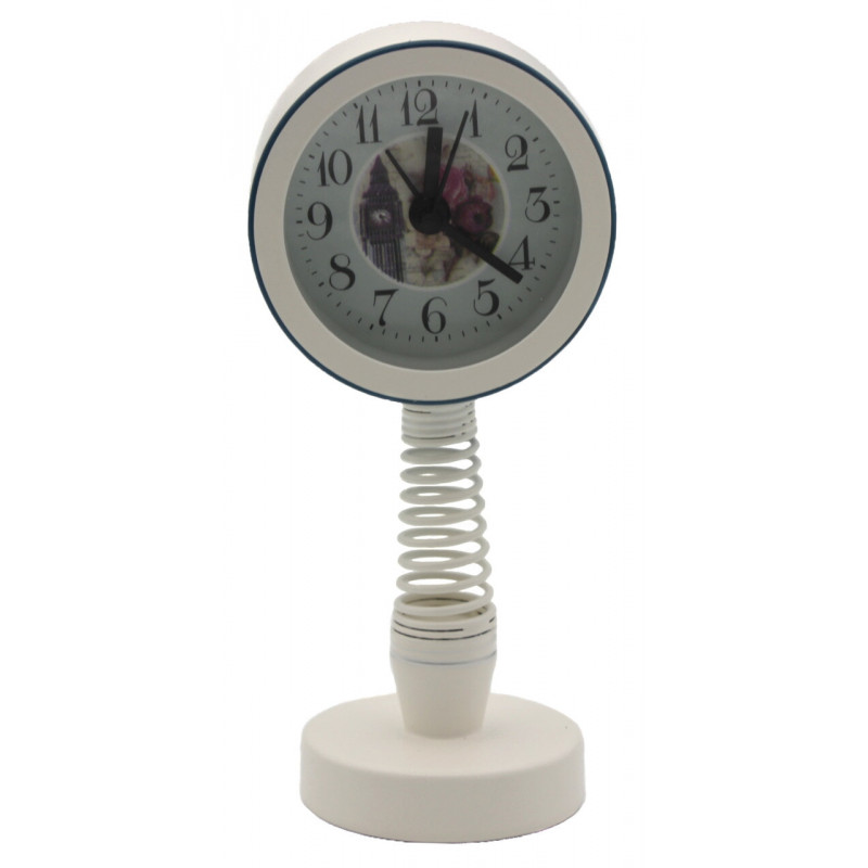 Часы Будильник Quartz 6301 White