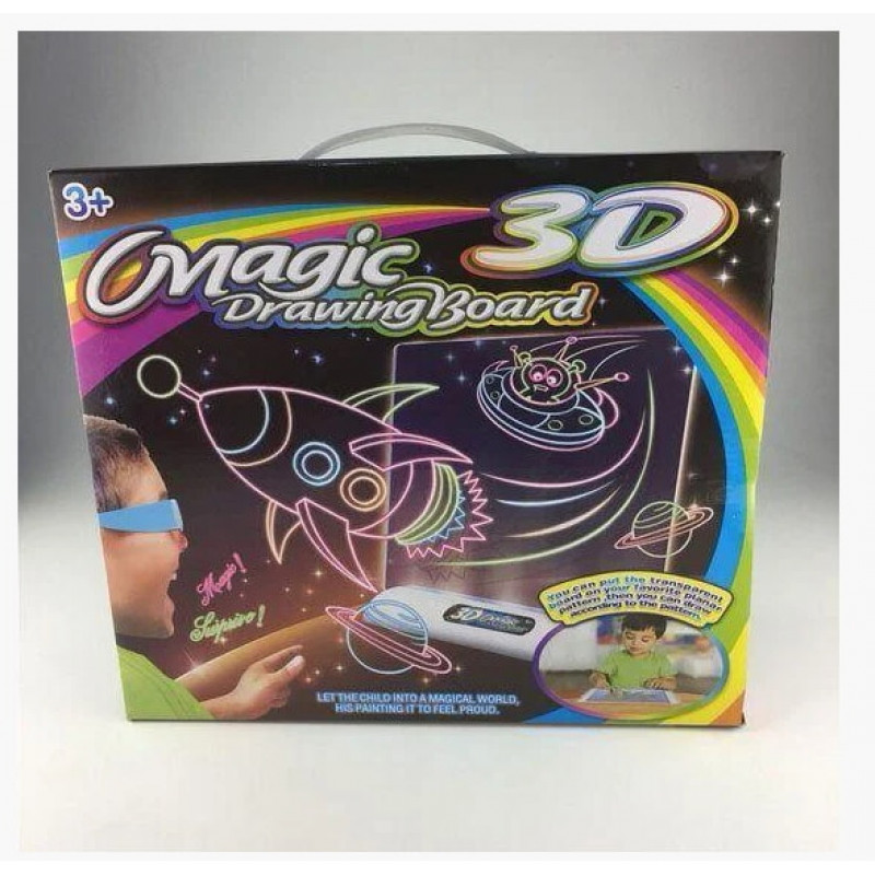 Магическая 3D доска для рисования / magic drawing board 3d / 4150