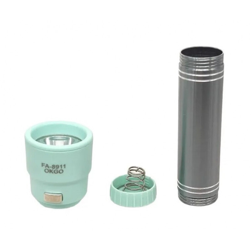 Ручной фонарь разборной RB293, Okgo fa-8911, 18650, microUSB
