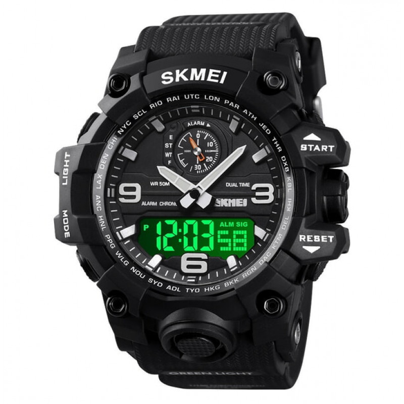 Часы наручные SKMEI 1586BK, BLACK, 9768