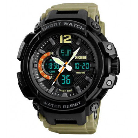 Часы наручные SKMEI 1343KH, KHAKI, 9746