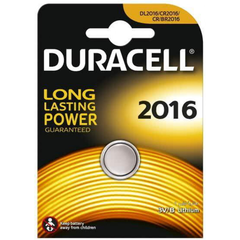 Батарейки-таблетки Duracell CR2016 / 3V блістер 5 шт.