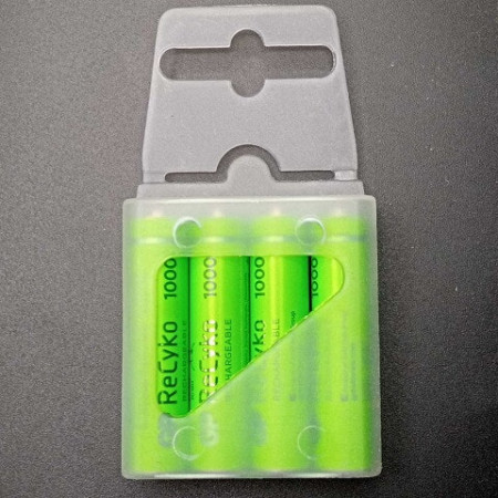Акумулятор GP ReCyko1000 /R3 AAA /Ni-MH 950mAh 1.2V 1 шт. (в упаковці 4 шт), кейс