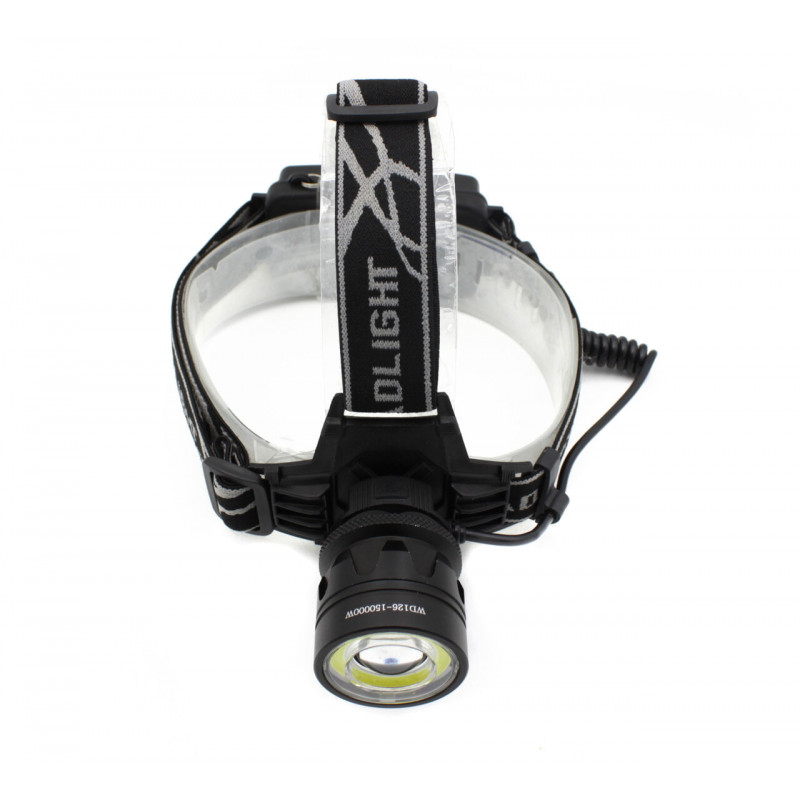 Налобний фонар PL126, Акк., T6 LED, Zoom, автомобільна зарядка
