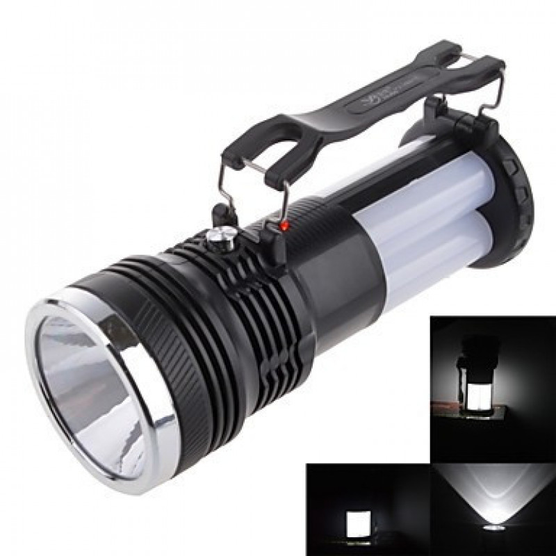 Ручний ліхтар Yajia YJ-2881T, акумулятор, 1LED+16SMD, бічне підсвічування, сонячна батарея
