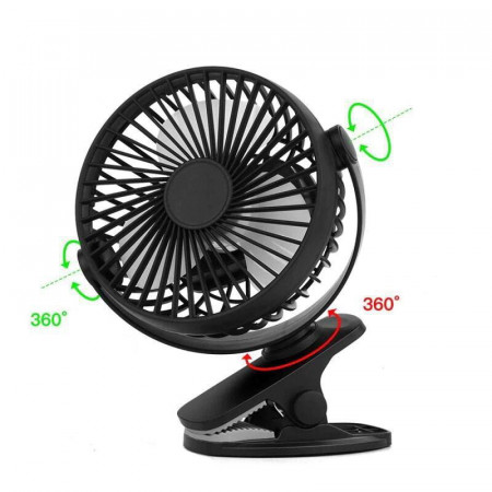 Вентилятор настольный USB SS-13 / Mini Fan XH-09/ аккум. на прищепке(WX6507)