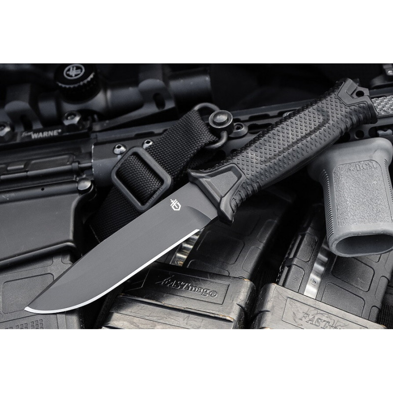 Ніж мисливський Bear Grylls Gerber ЧОРНИЙ 539-5 / 25см / 11см