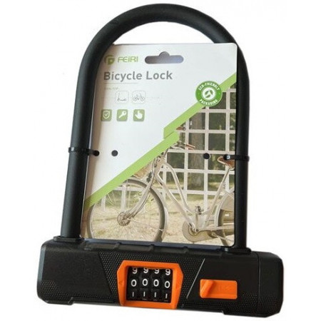 Вело-МОТО замок Кодовий U-Lock FEIRI 1825 /великий/ товщина дуги 15 мм