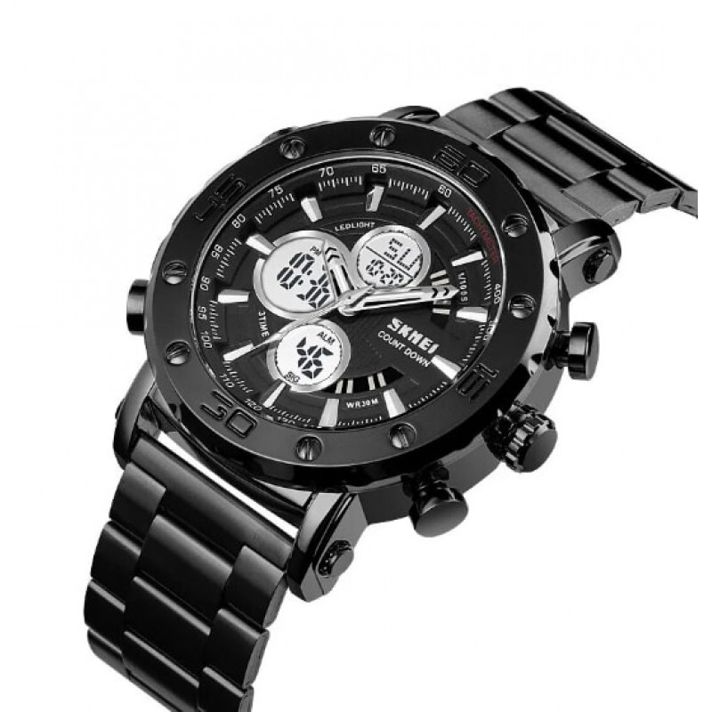 Часы наручные SKMEI 1636BKBK, BLACK-BLACK, 10243