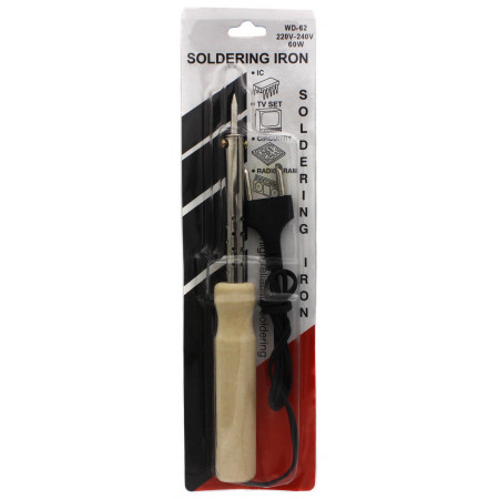 Паяльник Soldering iron WD-42 / Soron 40W c тоником жалом, деревянная рукоять
