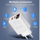 СЗУ Мережева зарядна пристрій PD APD-2S, 2*USB, LED