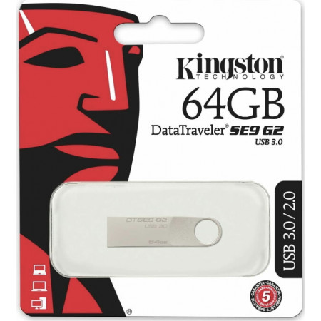 USB флеш накопитель Kingston SE9 64Gb (DTSE9H) (Гарантия 3года)