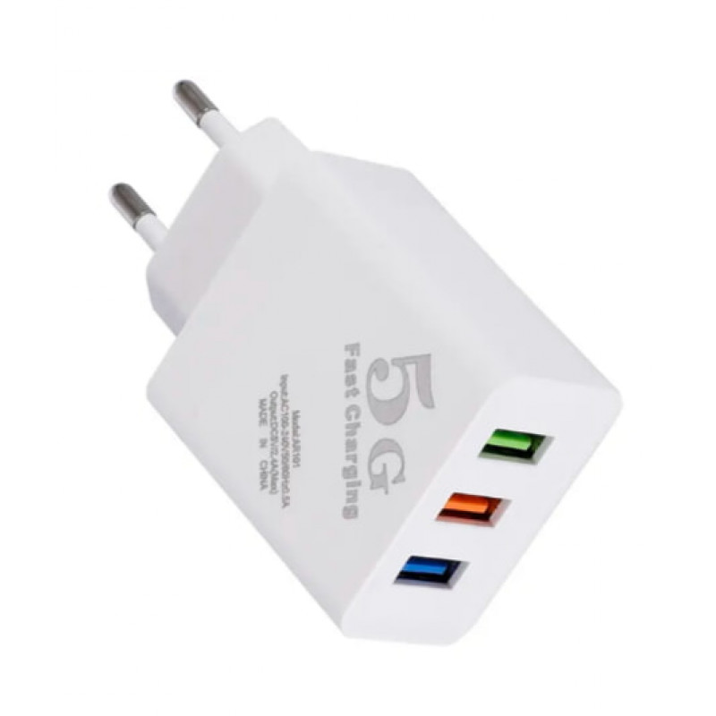 СЗУ Сетевое зарядное устройство PD AR101 5G, 3*USB,