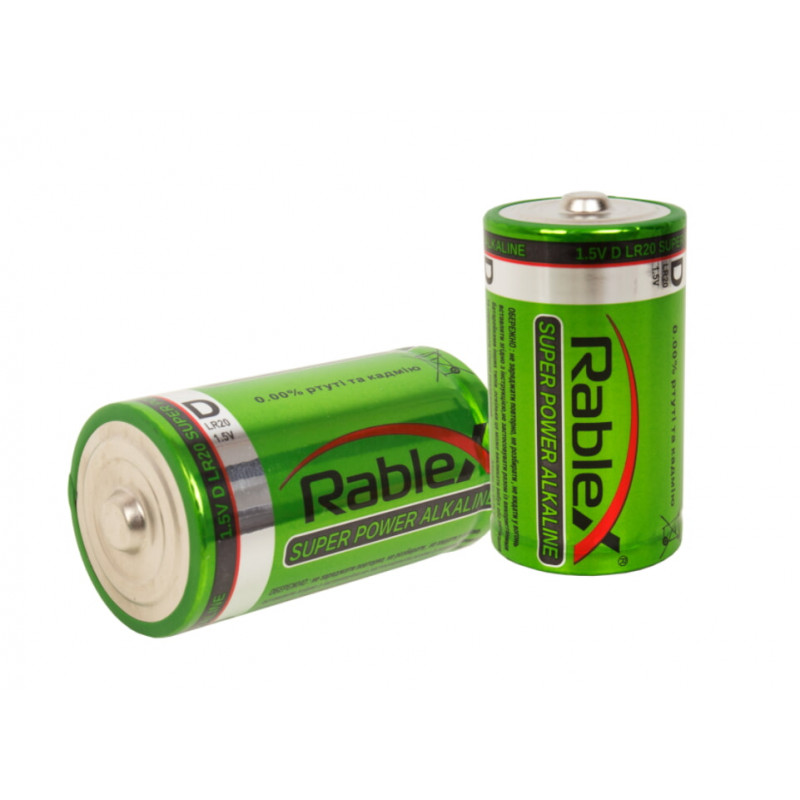 Батарейка Rablex LR20 D 1.5V / Алкалінова