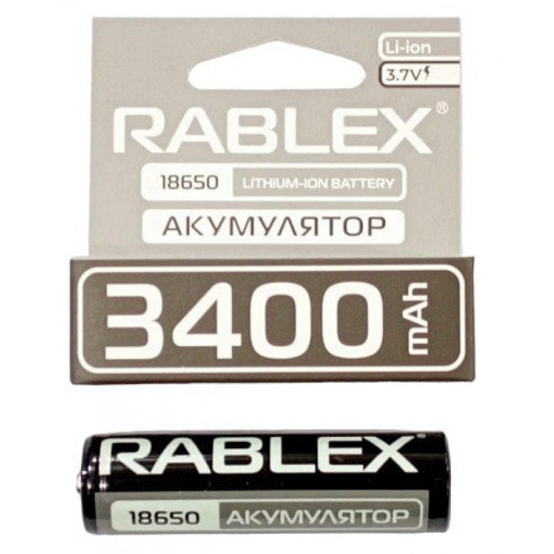 Аккумулятор Rablex 18650 Li-ion 3400mAh Li-ION 3.7v