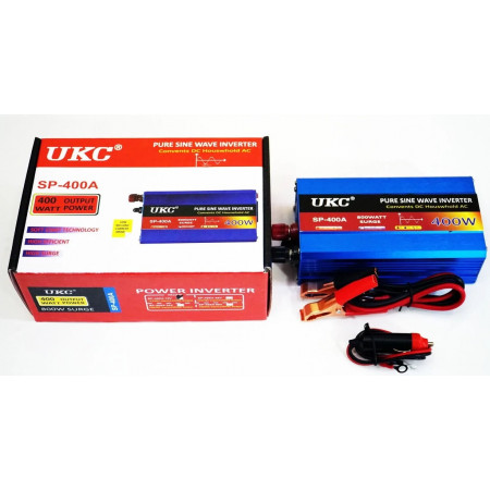 Інвертор перетворювач UKC 12-220V 400W з чистою синусоїдою / 4137