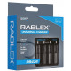 Зарядное устройство Rablex RB424 универсальное на 4 аккум. (Ni-MH/Ni-Cd: AA, AAA, AAAA, C, SC, F6; L