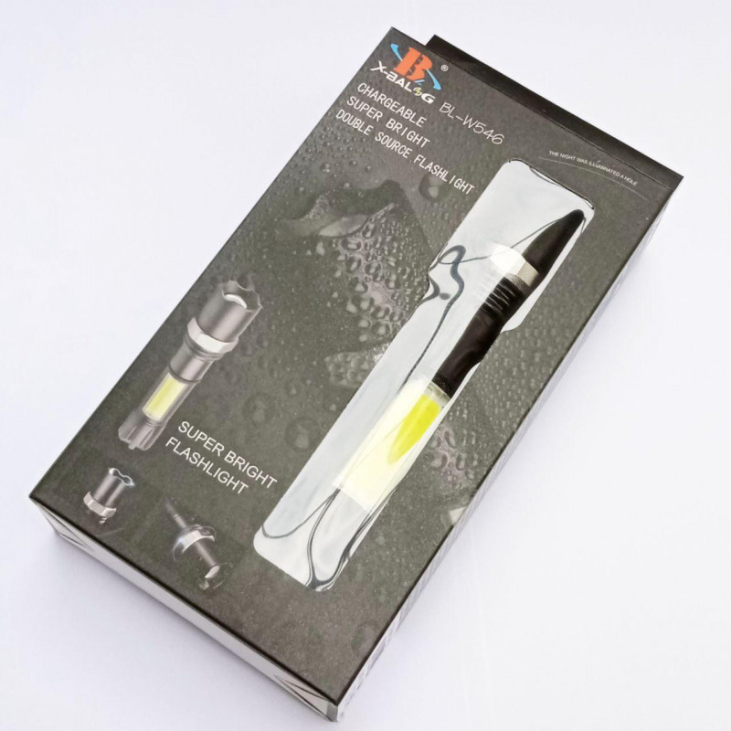 Ручний ліхтар Police BL-W546, 1х18650, 1XPE+COB, ЗУ microUSB, 7410